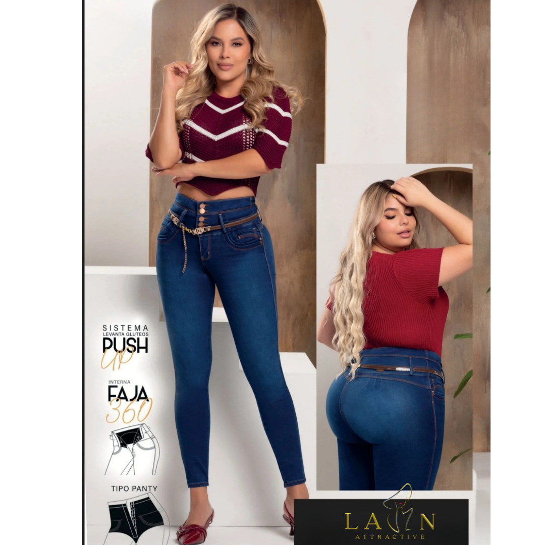 Butt‑Lift Jeans / Jeans Levanta Cola Ref 25141