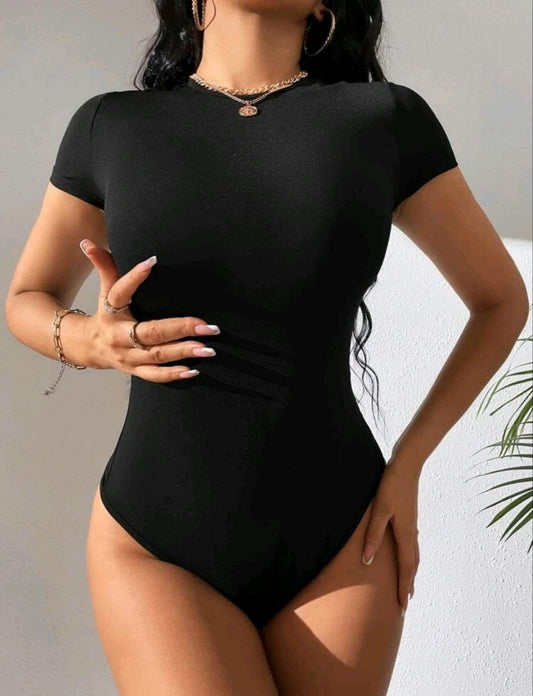 Classic Short-Sleeved Round-Neck Bodysuit