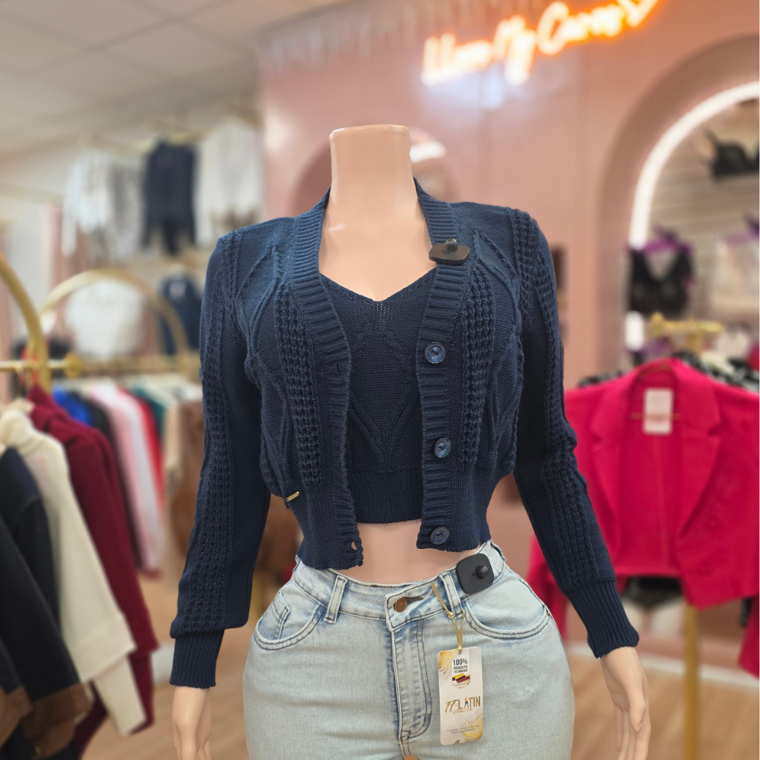 Cardigan Ref 5583 100% Colombiano