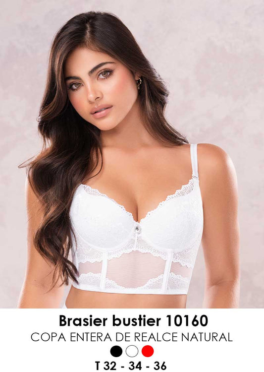 10160: Brasier estilo bustier (blanco)