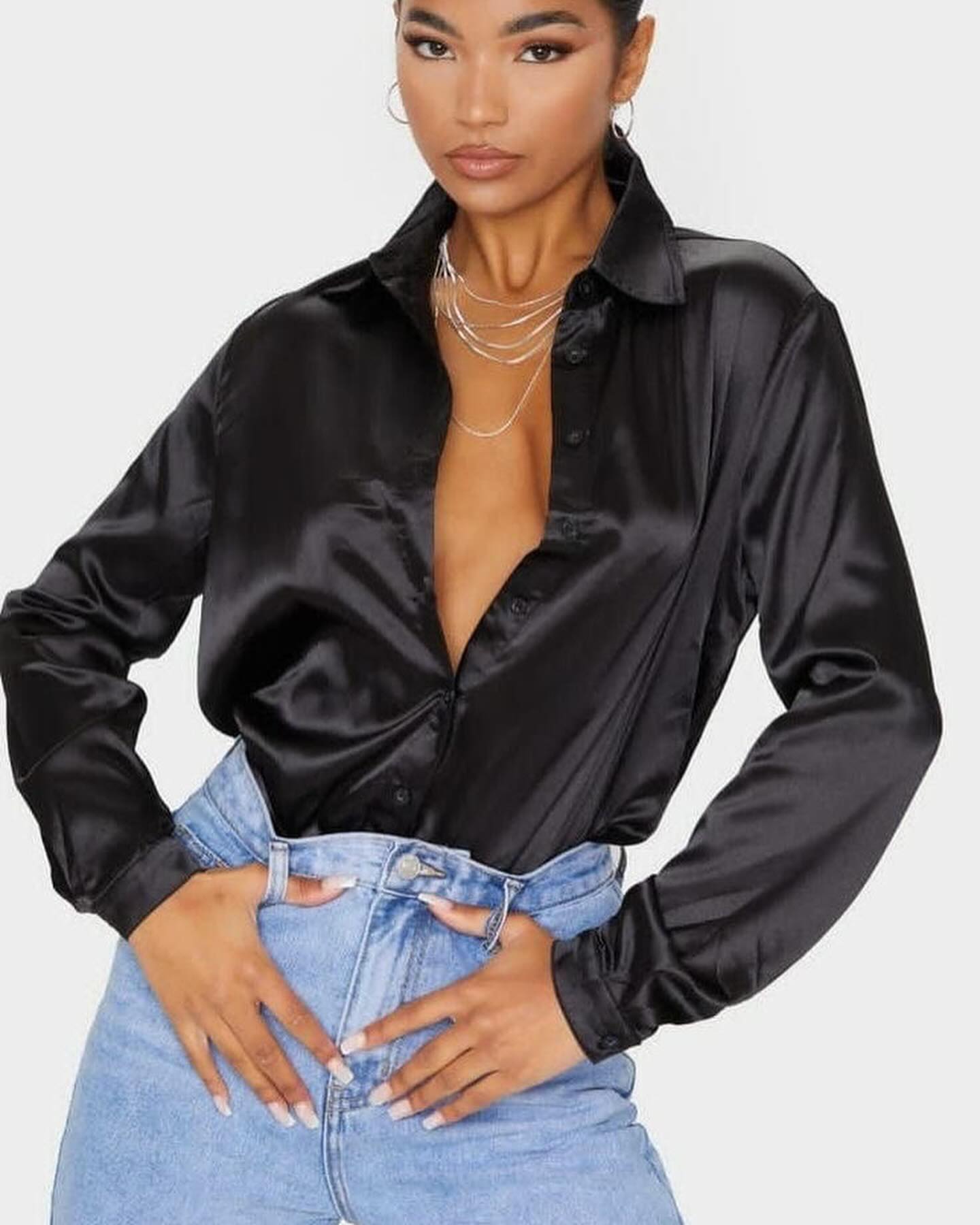 Elegant Satin Blouse