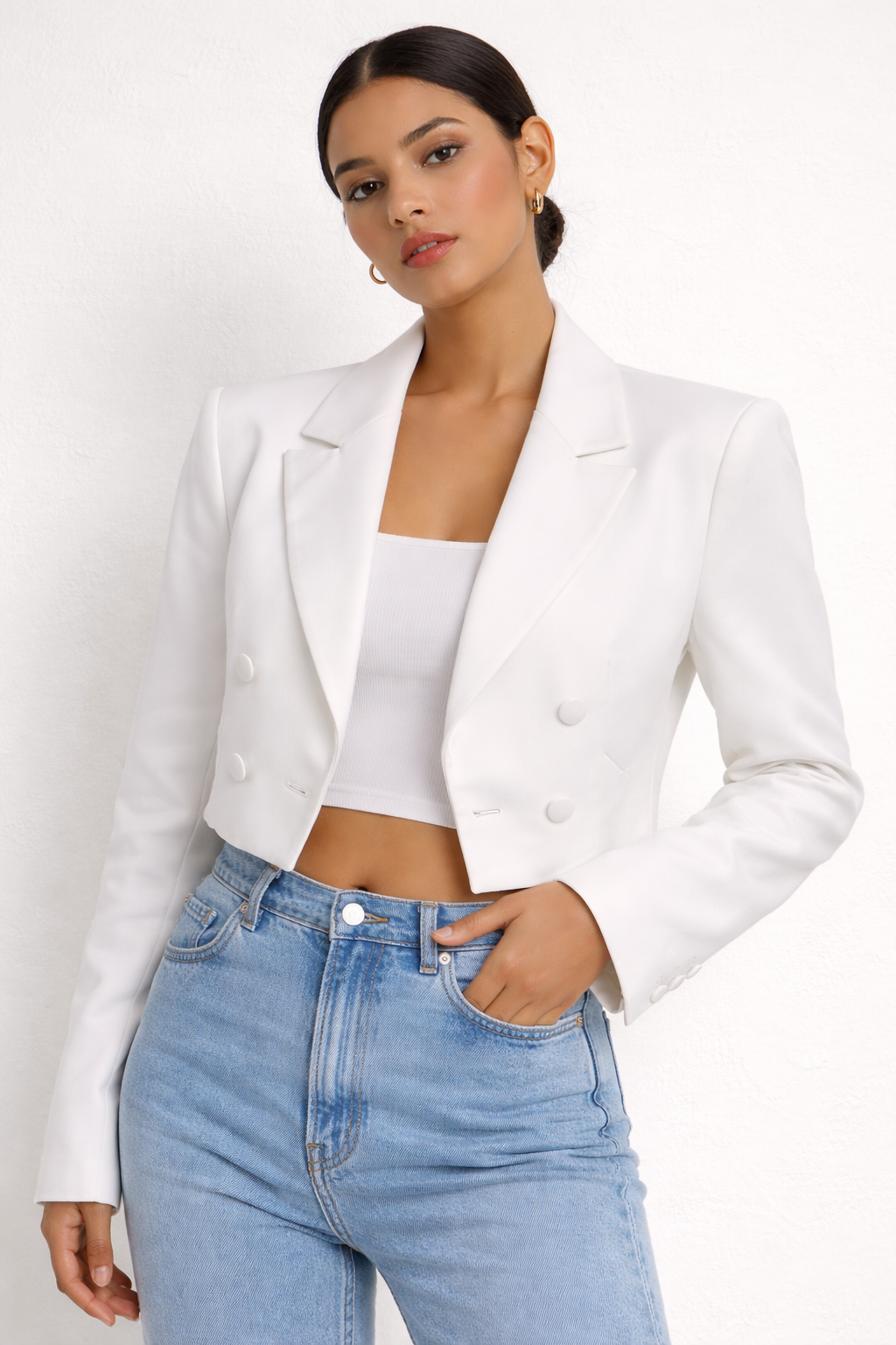Cropped blazer
