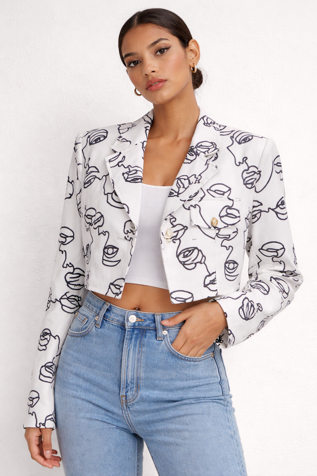 Printed Blazer