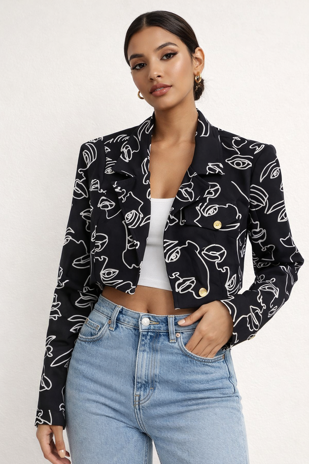 Printed Blazer